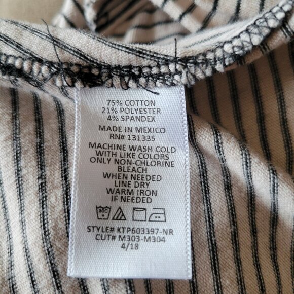 Striped Sleeveless Twist Front Top - Picture 3 of 3